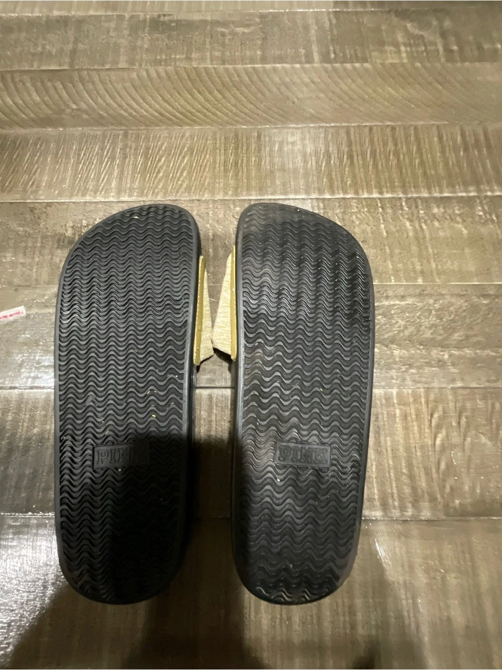 PINK Victoria's Secret olive green Slide Sandals - Picture 3 of 3